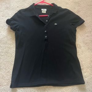 Black Lacoste polo